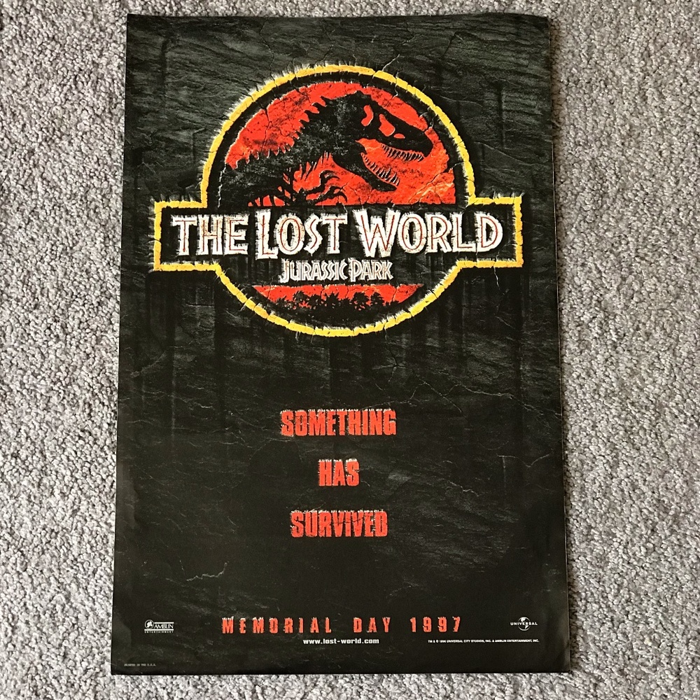 The Lost World Jurassic Park Tabloid Poster NEW